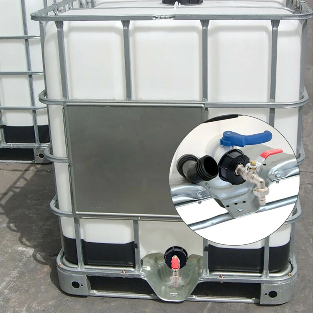 Переходник для резервуара IBC с шаровым отверстием на латунный сменный клапан