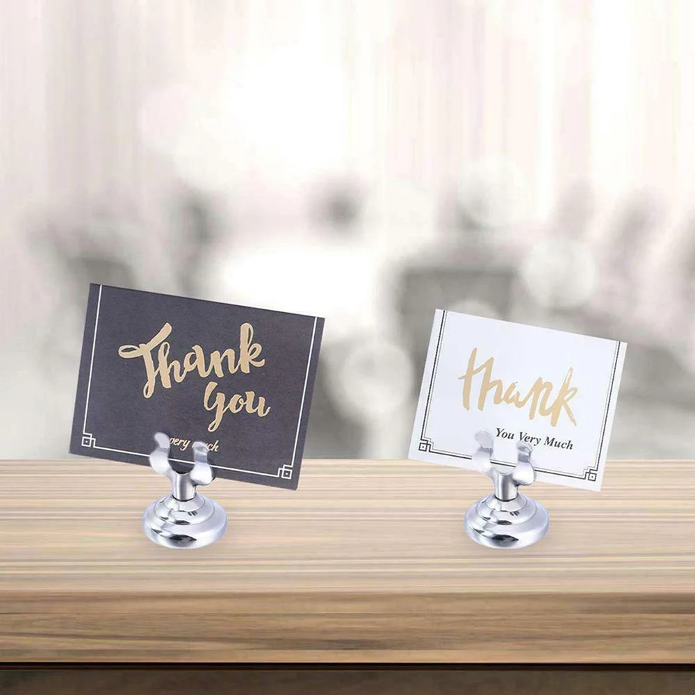 U образная Настольная мини подставка из нержавеющей стали с номером держатель