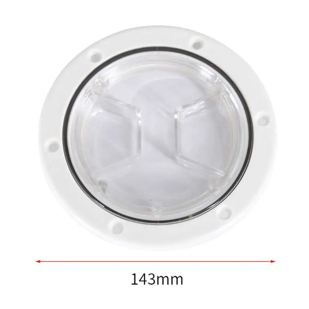 

1pc Round Deck Plate Marine Access Boat Inspection Hatch Cover Plate Boat Deck
