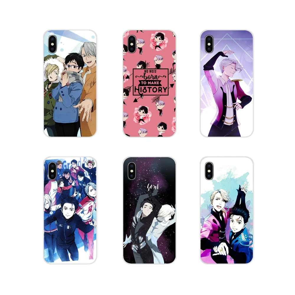 Прозрачный мягкий чехол для сумки с милым аниме Юри на льду huawei G7 G8 P7 P8 P9 P10 P20 P30 Lite