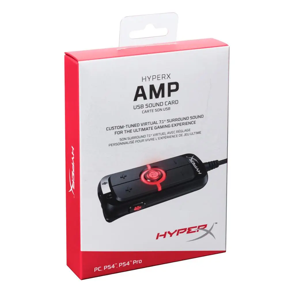 HyperX Amp 7 1 гарнитура звуковая карта Наушники Звуковая для Cloud Alpha Серебряный