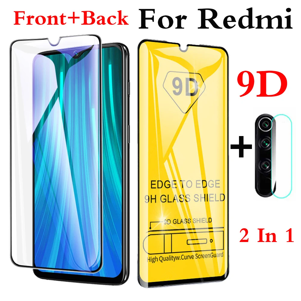 2 в 1 защита Redmi note 7 8 Защитное стекло для экрана Защитная линза Xiaomi Note Pro Note8 Note7