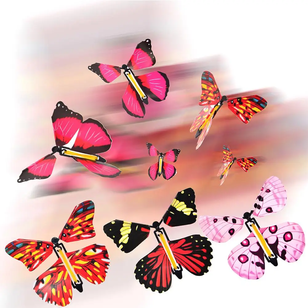 Magic Fairy Flying In The Book Butterfly Rubber Band Powered Wind Up Toy Great Surprise Birthday Gift | Игрушки и хобби
