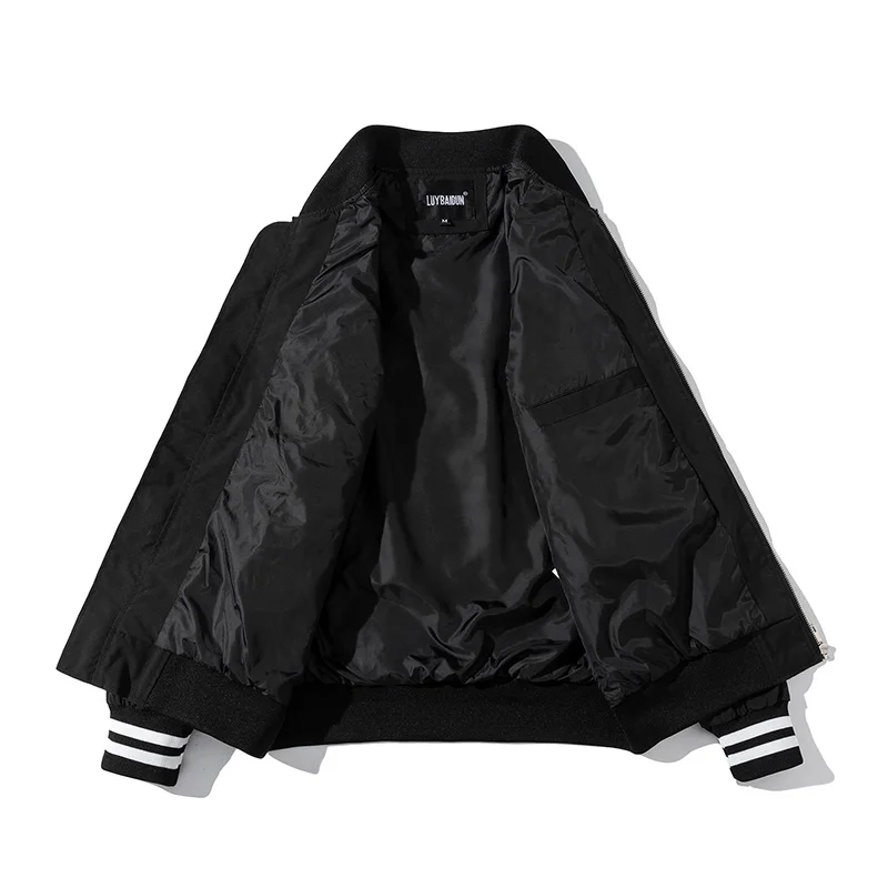 Мужская модная куртка бомбер с вышивкой повседневная бейсбольные куртки унисекс
