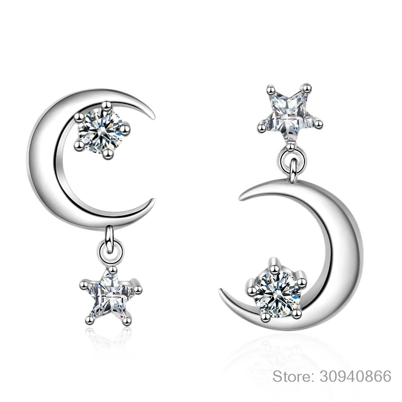 

Женские серьги-гвоздики из серебра 925 пробы, с фианитом