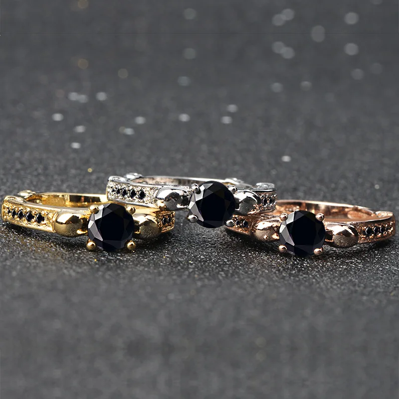 Европейский хит продаж розовое золото/Свадьба Ретро готический панк череп