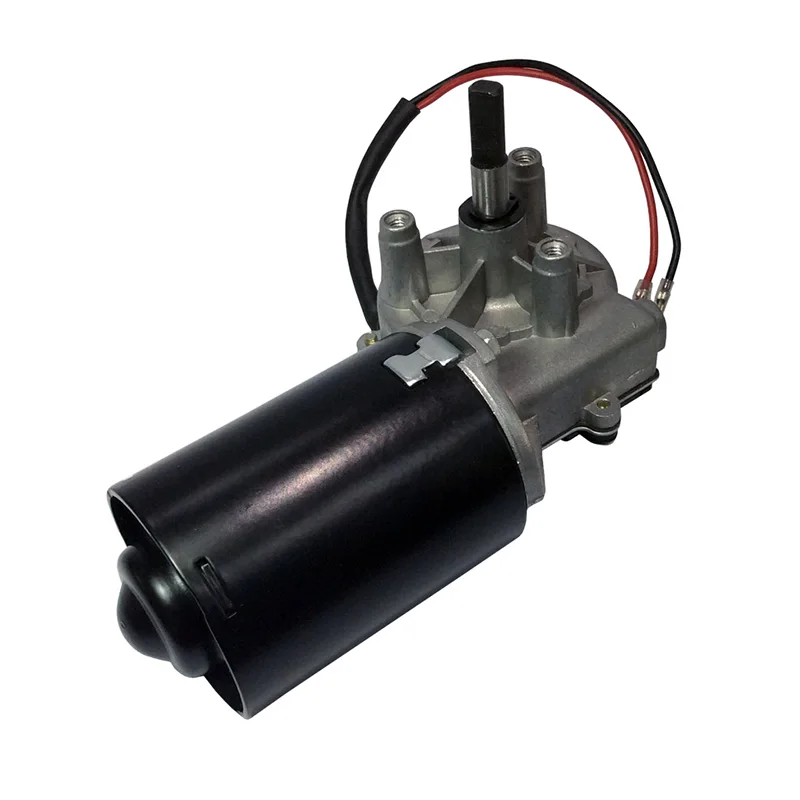 Motor Escovado da Engrenagem da C.c. do Redutor 30w 12v 24v com Função de Travamento Automático da Porta da Garagem Que Rola a Roda de Cobre do Metal do Motor da Porta da Garagem