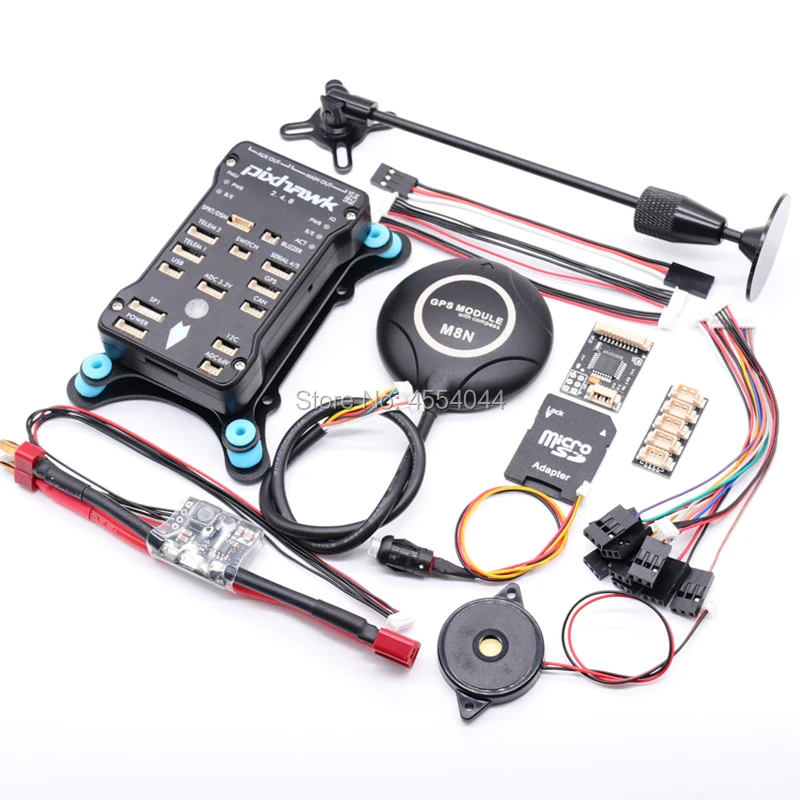 Контроллер полета Pixhawk PX4 PIX 2.4.8 32 бит с 4G SD M8N GPS + 433 МГц/915 МГц 100 мВт радиотелеметрия