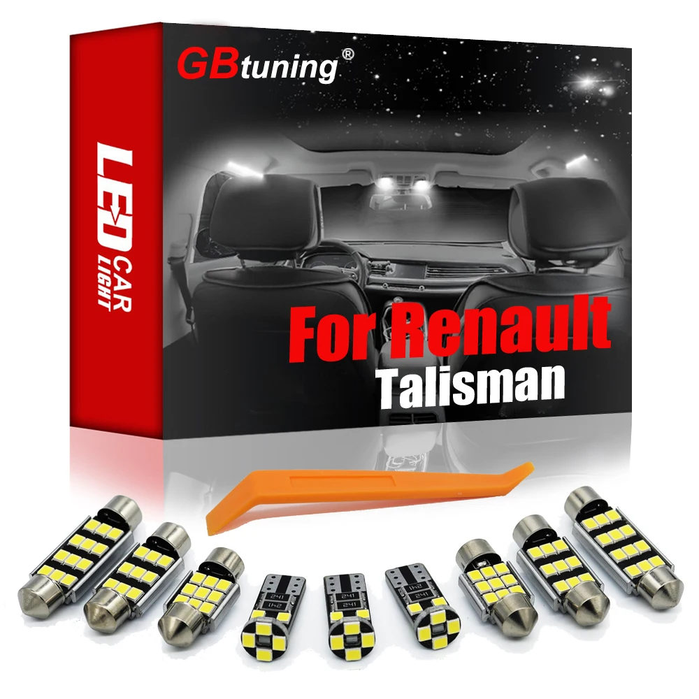 

GBtuning Error Free LED Interior Light Kit 17PCS For Renault Talisman 2012 2013 2014 2015 Car Dome Map Indoor Bulb Accessories