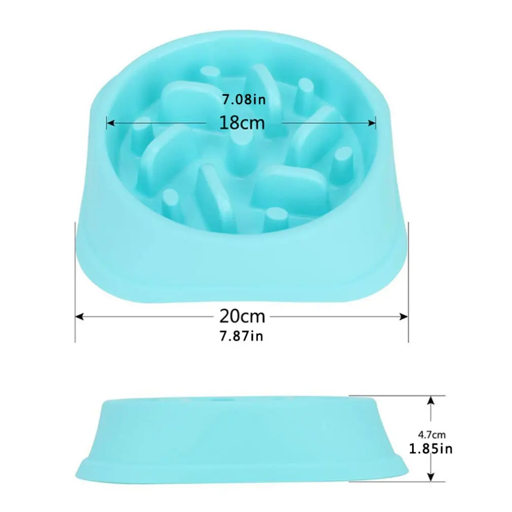

Pet Bowl Slow Feeding Puzzle Feeder Anti-Choking Slow Food Bowl Non-Slip Padded Dog Bowl Non-Toxic And Tasteless