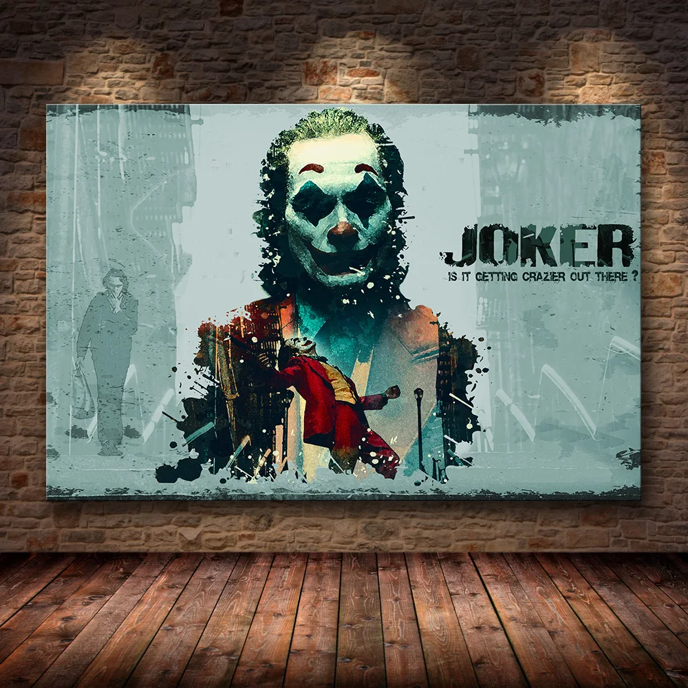Joaquin Феникс плакатный Принт плакат с джокером фильм DC комиксов Искусство Холст Картина маслом настенные картины для гостиной домашний декор - Цвет: 19
