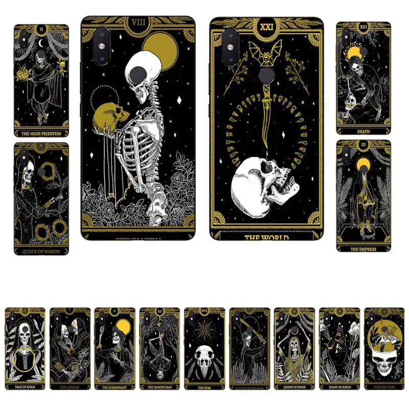 

Yinuoda Death Tarot Phone Case for Xiaomi mi 8 9 10 lite pro 9SE 5 6 X max 2 3 mix2s F1