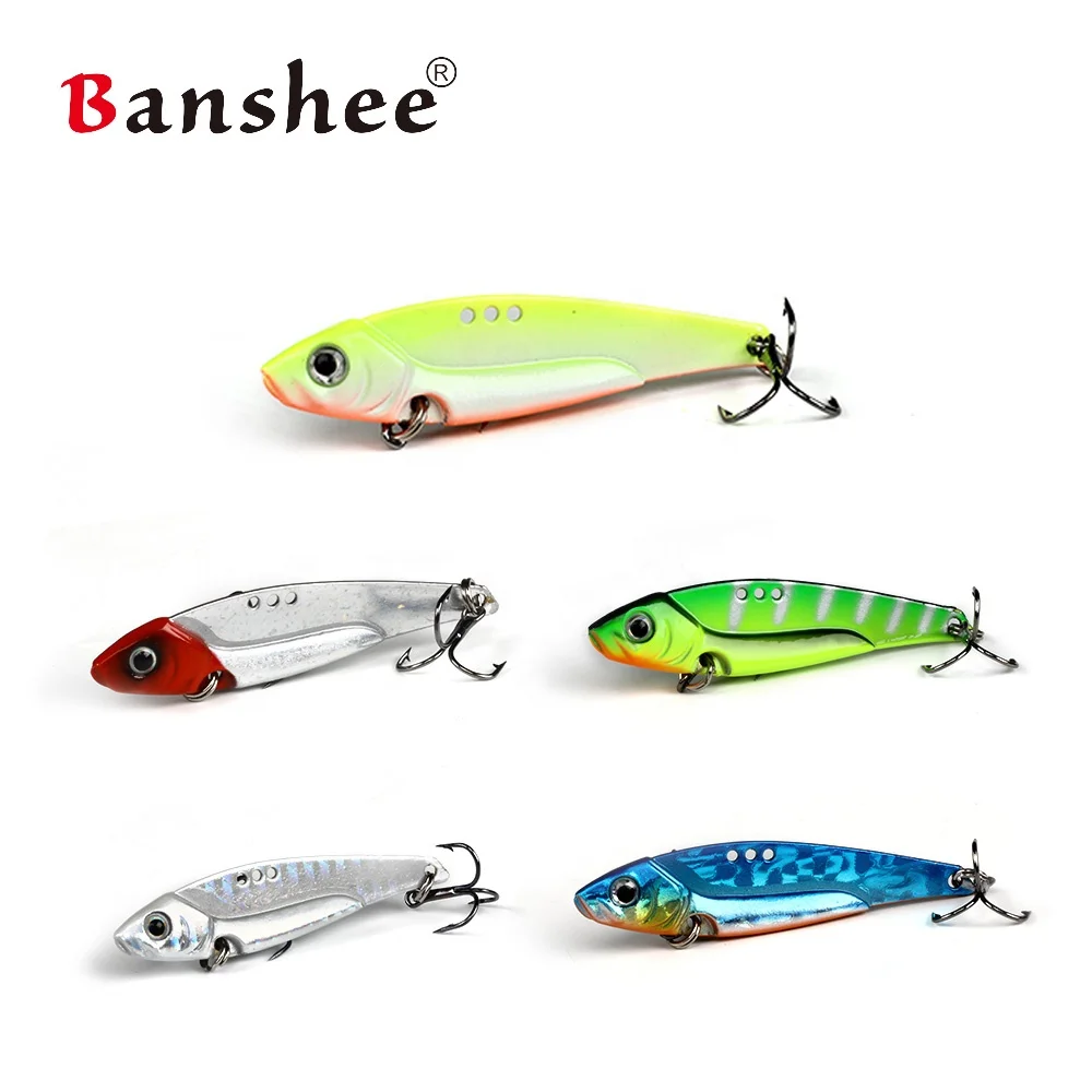 

Banshee металлическая Вибрирующая приманка 60 мм/12 г, искусственная приманка с безливным лезвием для ловли окуня, щуки, окуня