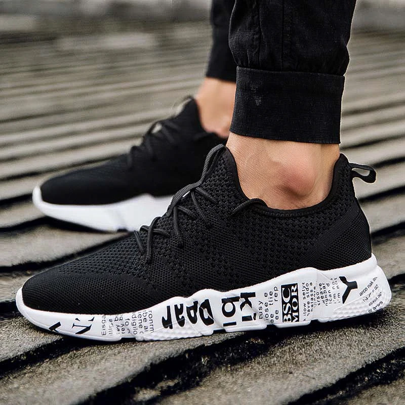 Тканая мужская повседневная обувь дышащая Tenis Masculino zapatos hombre Sapatos Уличная мужские