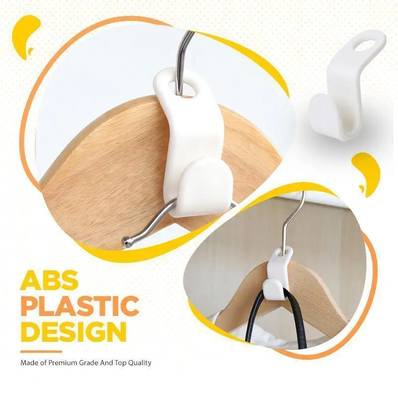 

6/12/24 PCS Clothes Hanger Connector Hooks Mini Space Saving Cascading Hook Storage Rack Wardrobe Hanging Tool