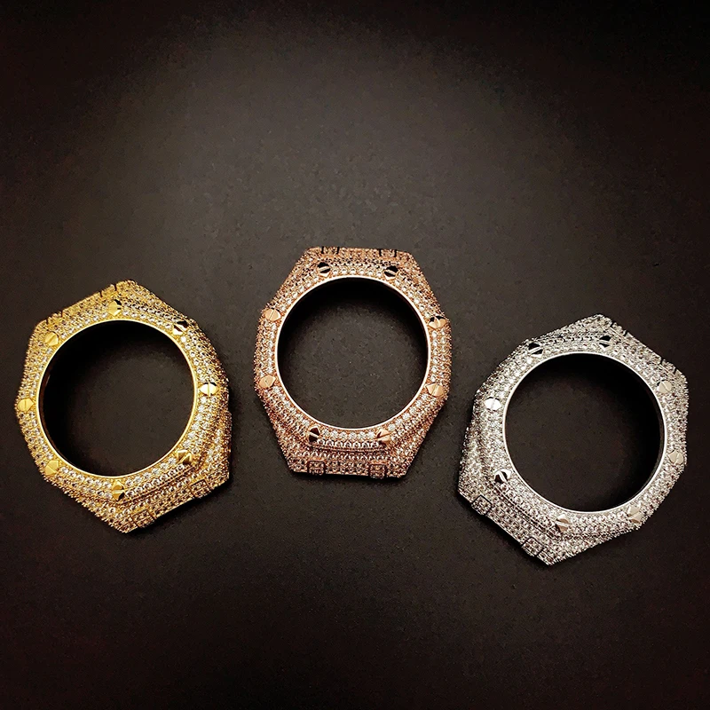 Серебряный цвет золотой розовое золото сверкающий микро паве Cz пользовательский