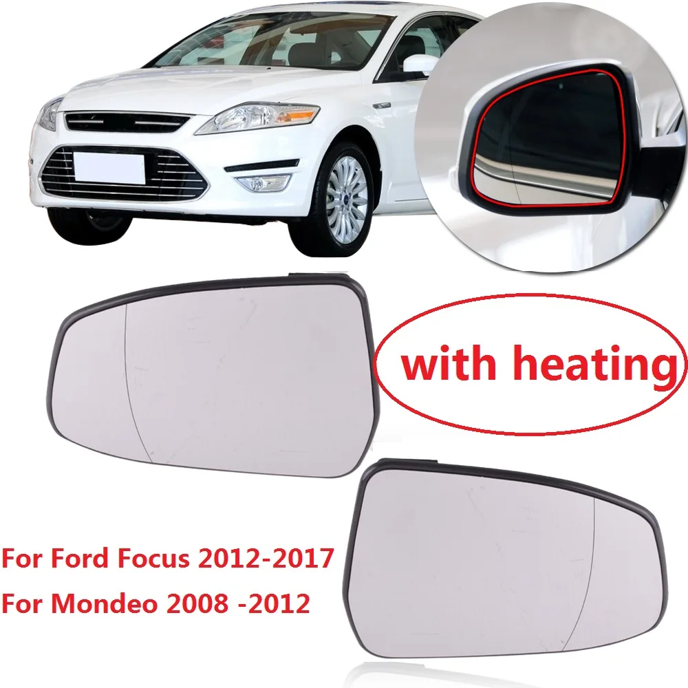 Стеклянные линзы CAPQX для бокового зеркала заднего вида с подогревом 1 пара Ford Focus