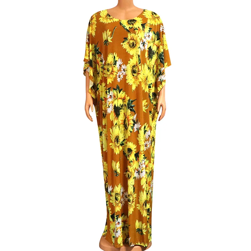 Новый дизайн африканские платья для женщин 2020 размера плюс с цветочным принтом