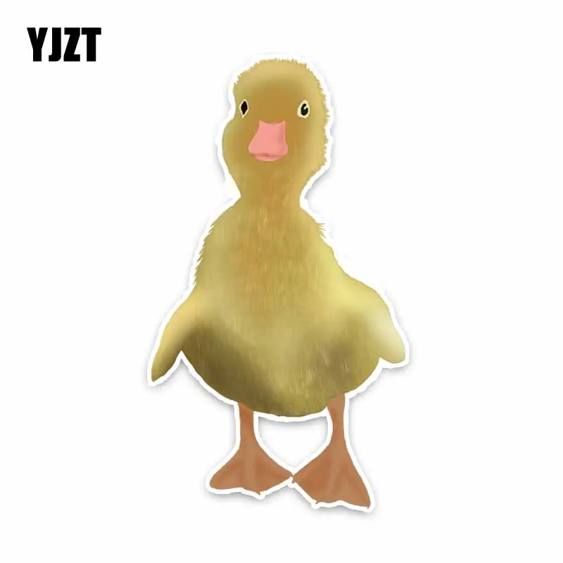 

YJZT, 15 см * 8,4 см, интересная индивидуальная наклейка на окно автомобиля в виде утки из ПВХ