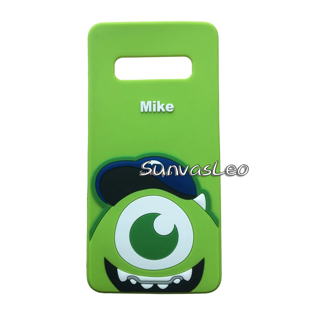 One Eye Monster Мягкий силиконовый чехол для samsung Galaxy S10e S10 S10Plus с объемным изображением животных из мультфильмов, защитный противоударный чехол для задней панели телефона - Цвет: One Eye Monster