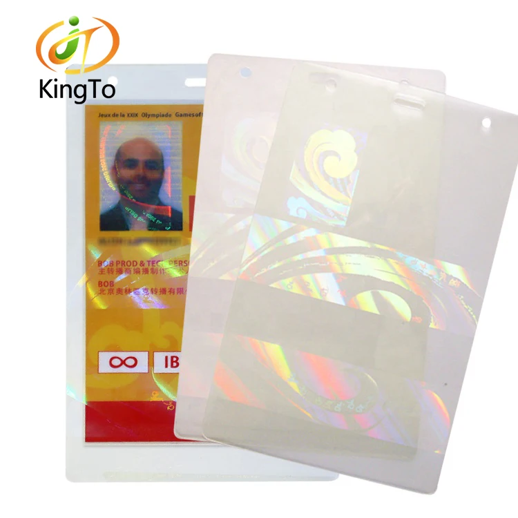 

86*54MM ID Card Size Thermal Lamination Hologram Laminating Film Pouch