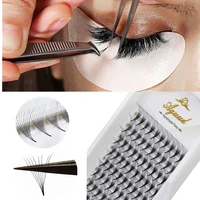 aguud pre made russian volume fan eyelash extension sharp pointy stem premade lashes extension thin root 5d 6d 8d 9d 10d 12d 14d