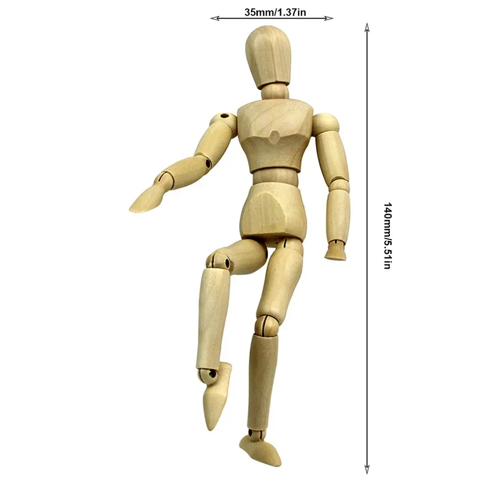 

Wooden Man Joint Puppet Man Model Creative Ornaments Home Decoration Selected Sketch Art Puppet Ornaments