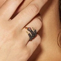 rings for men vintage punk evil paw mens ring adjustable alloy biker rock skeleton hand finger rings for women gothic jewelry