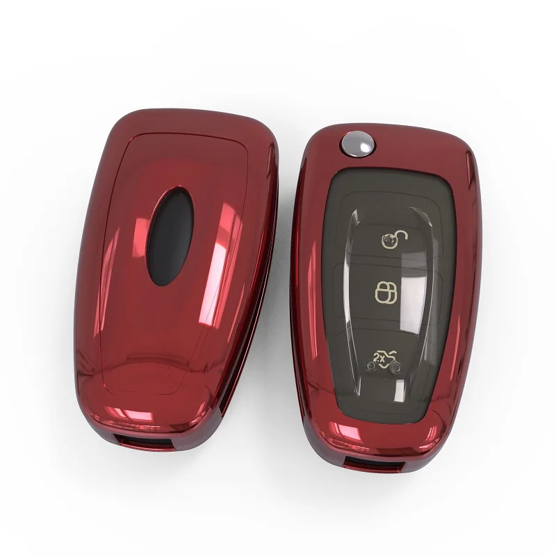 Чехол для автомобильного ключа новый TPU Ford Ranger C Max S Focus Galaxy Mondeo Transit Tourneo заказной