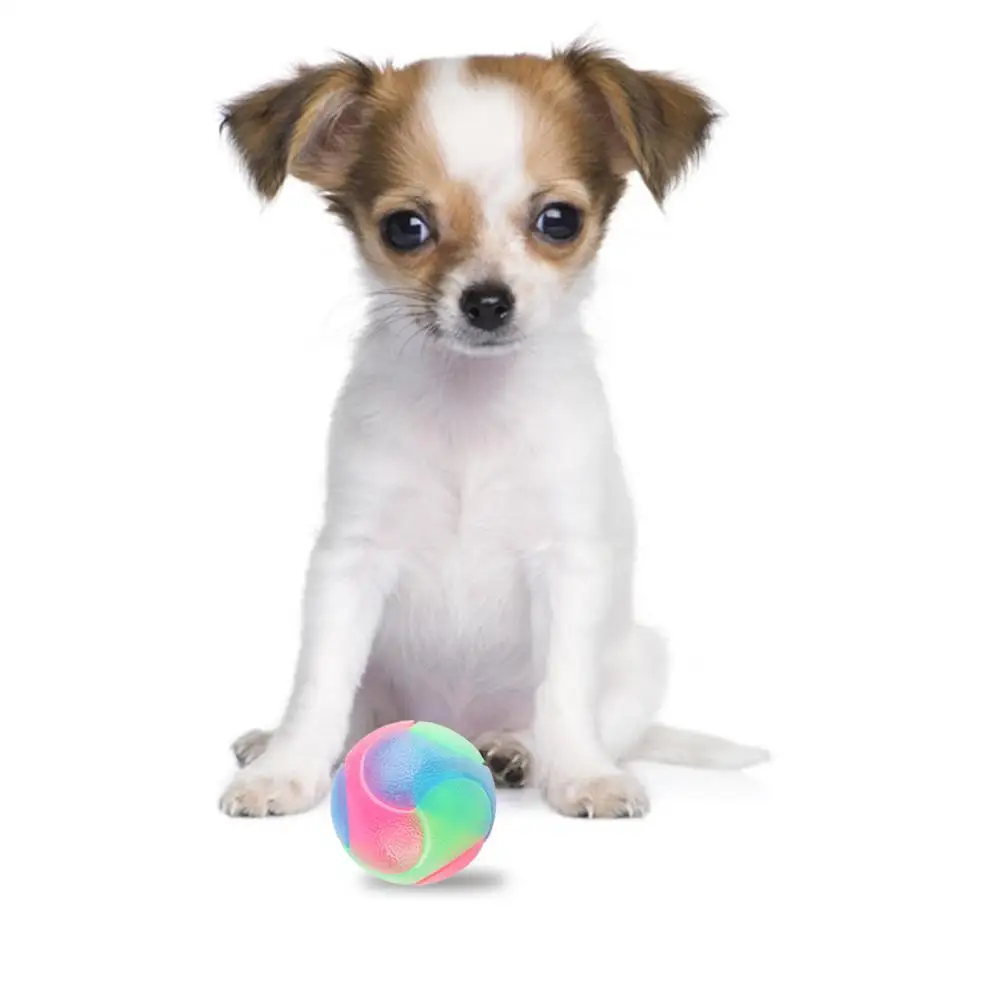 Резиновая игрушка для домашних животных устойчивый к укусам светящийся