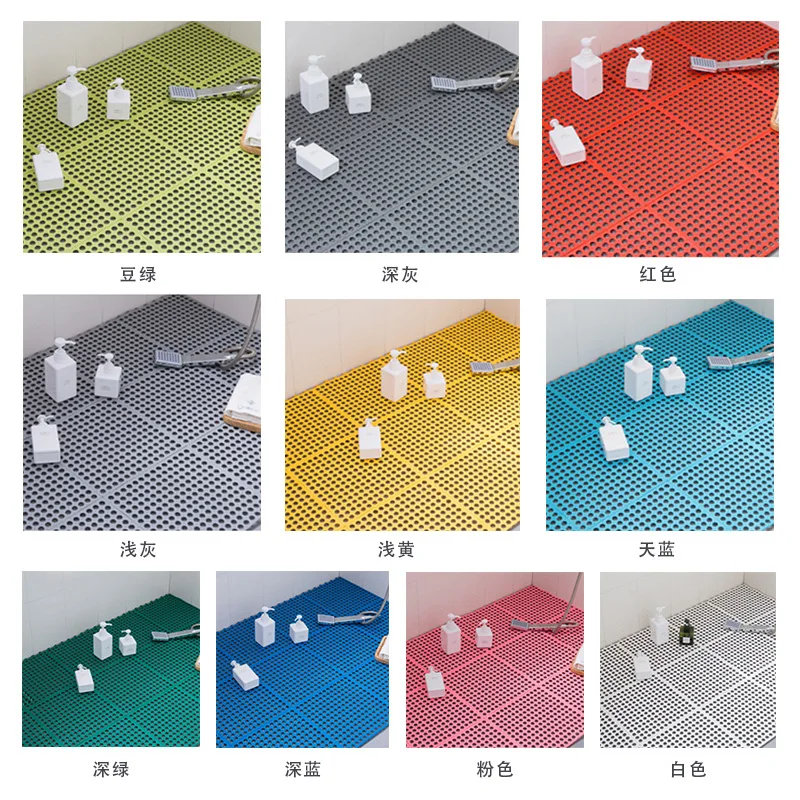 

Bathroom mat splicing floor mats bathroom floor mats household bathing toilet kitchen splicing water-proof floor mats bath mat