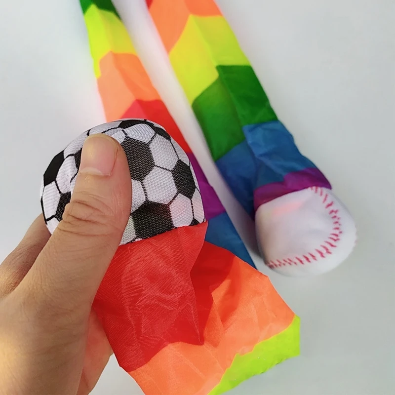 Bola de meteorito de cola de arco&iacute;ris para ni&ntilde;os, juguete sensorial de entrenamiento escolar, pelota para atrapar al aire libre-5