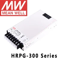 original mean well hrpg 300 series dc 5v 12v 24v 36v 48v meanwell 300w single output with pfc function switching power supply