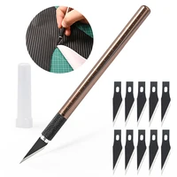ehdis metal scalpel knife with engraving blades carbon fiber film vinyl measure cutter wrapping car paper craft carving cut tool