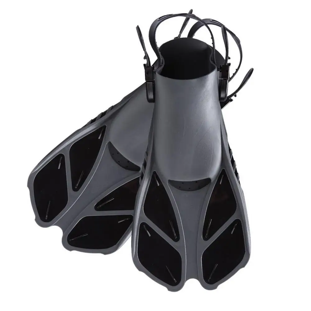 

Adjustable Swimming Fins Adult Snorkel Foot Flippers Diving Fins Beginner Water Sports Equipment For Adult Kids Diving Flippers