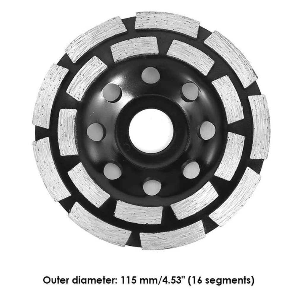 

Disc Grinding Wheel Diamond Concrete Segment Abrasives Cutting Cup Saw Blade Tool Round Durable Double Row Metalworking