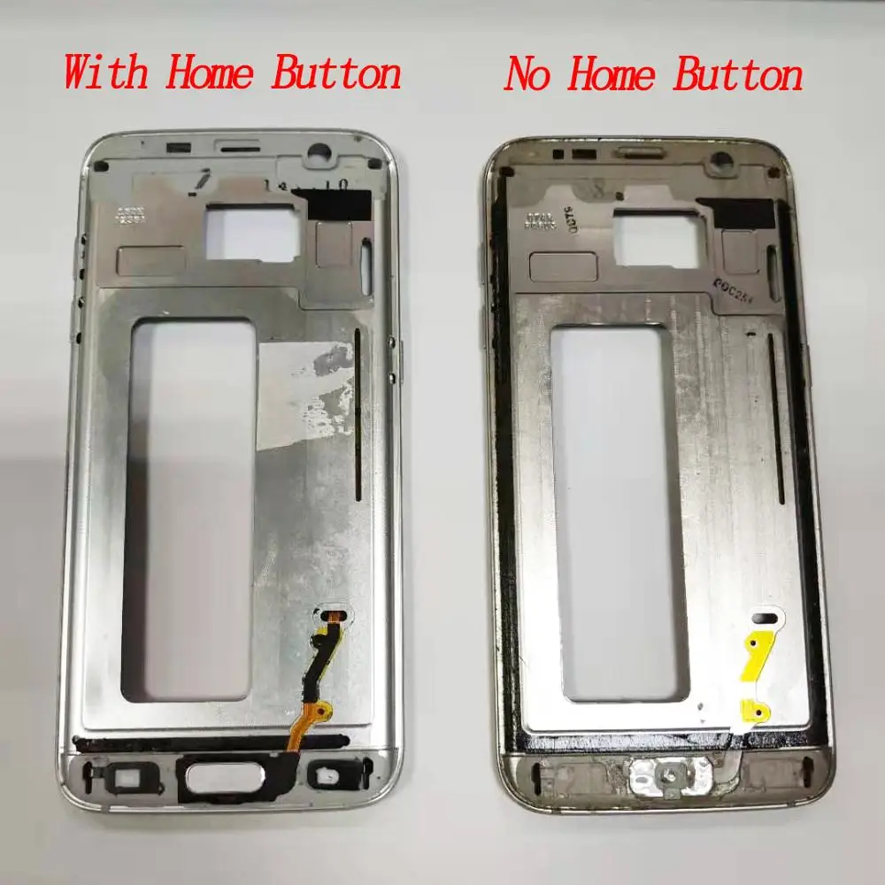 JPFix для Samsung Galaxy S7 edge G935F G9350 G935A ЖК Корпус Передняя средняя рамка с кнопкой Home и