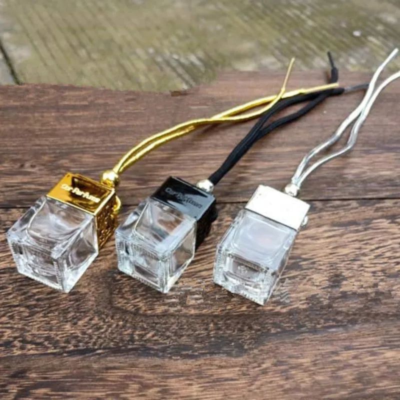 Автомобильный освежитель воздуха подвесная стеклянная бутылка авто флакон с