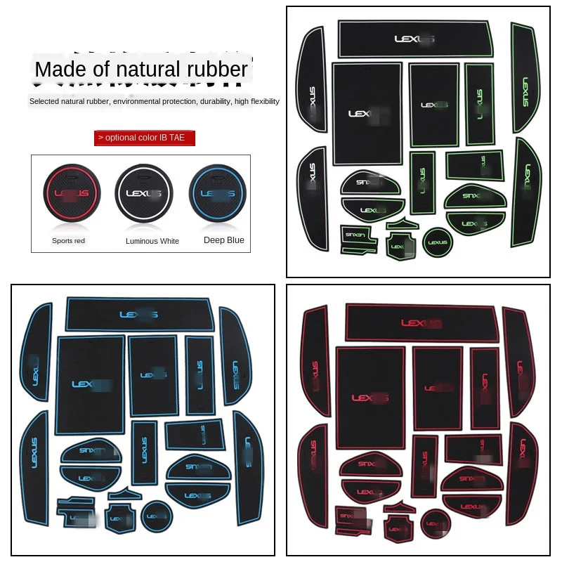 

Suitable for non-slip mat for Lexus car door cup storage box 2018-2020 ES200 Es260 ES300h storage box