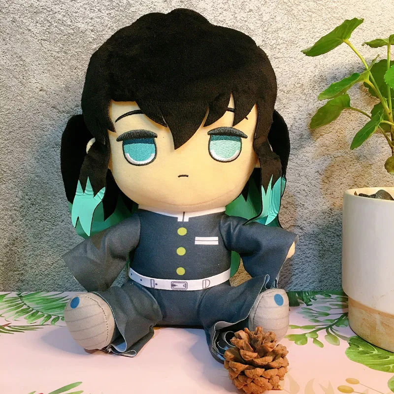 

Demon Slayer Kimetsu no Yaiba Tokitou Muichirou Plush Doll Mascot Toy 25cm Anime Cartoon Gift