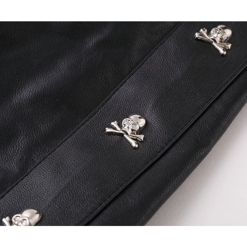 Мужская одежда Starbags из полипропиленовой кожи пальто искусственной с черепом
