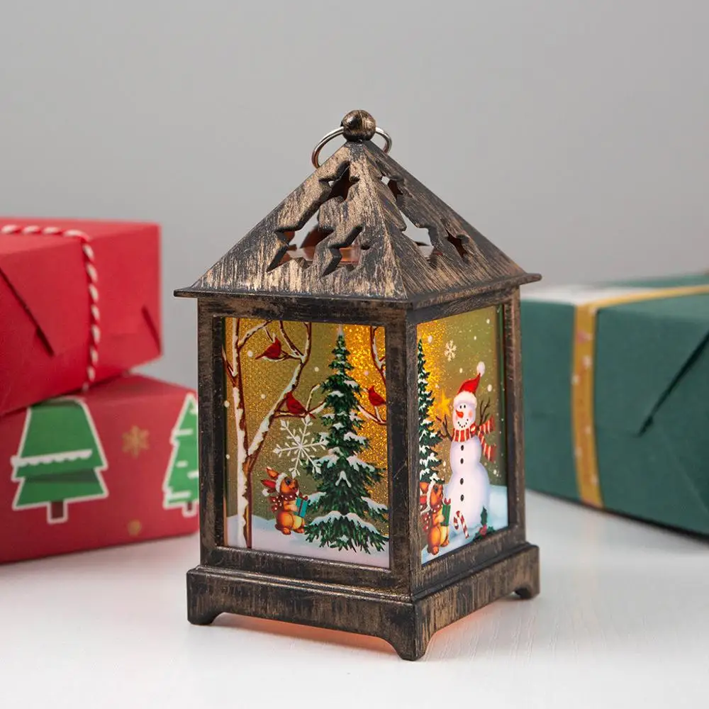 1 шт. рождественские украшения для дома светящийся Рождественский домик