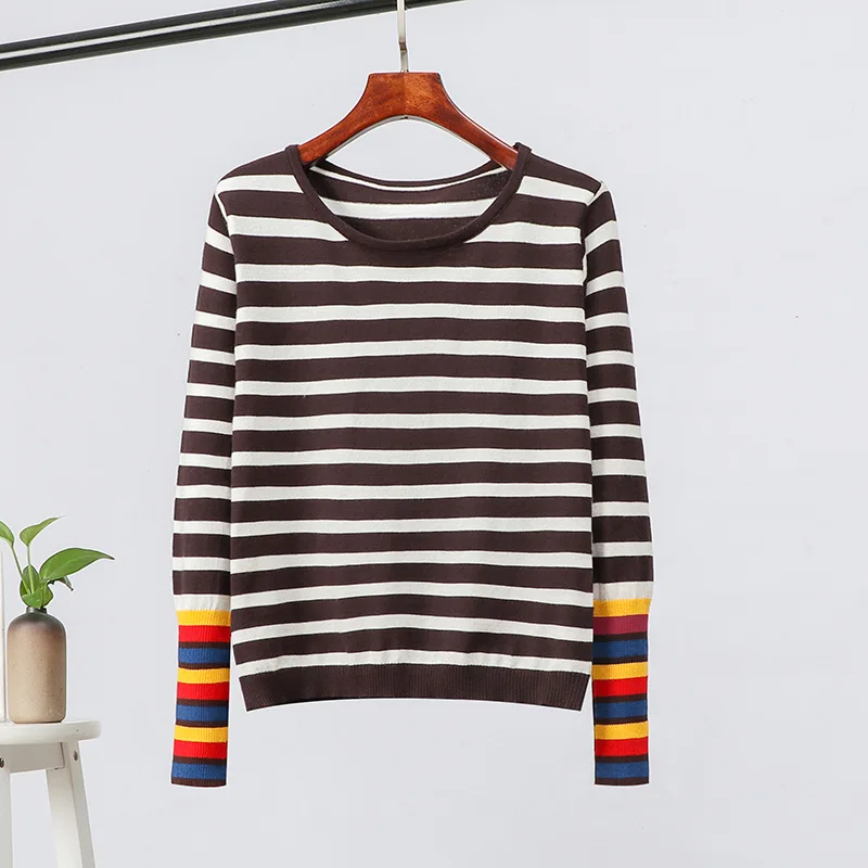 Осенний женский свитер harajuku пуловер в Корейском стиле женские вязаные свитера