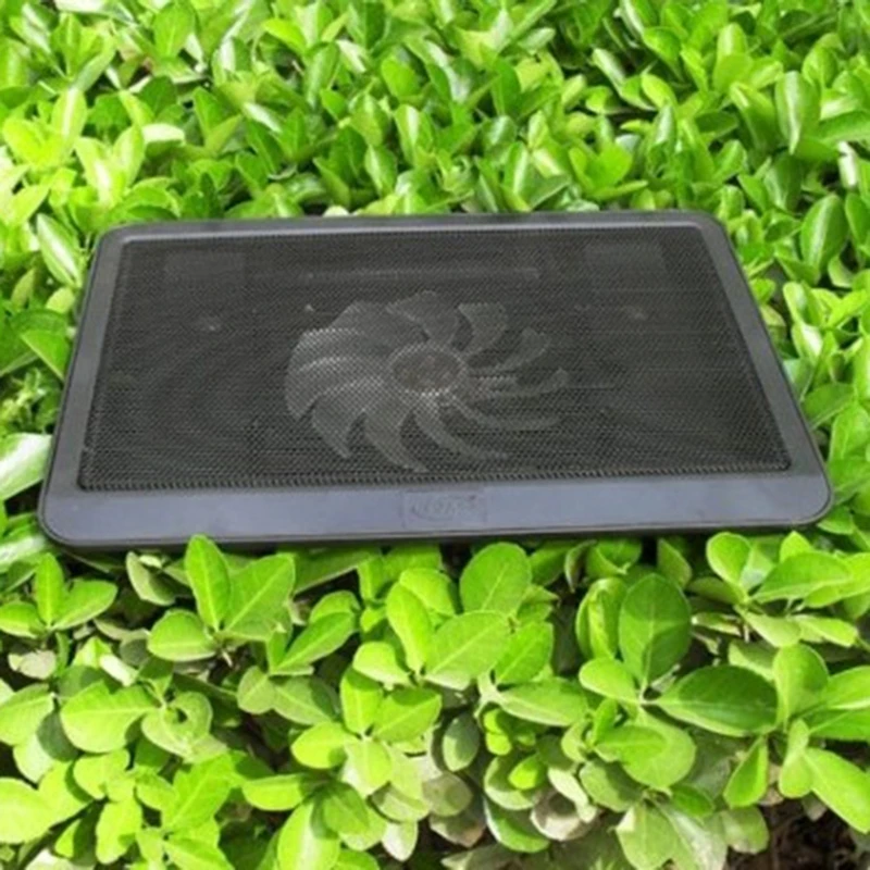 

Portable Ultra Slim USB Powered Gaming Laptop Cooling Pad 1 Quiet Fans Adjustable Heightening Pad Support 12-14 Inch