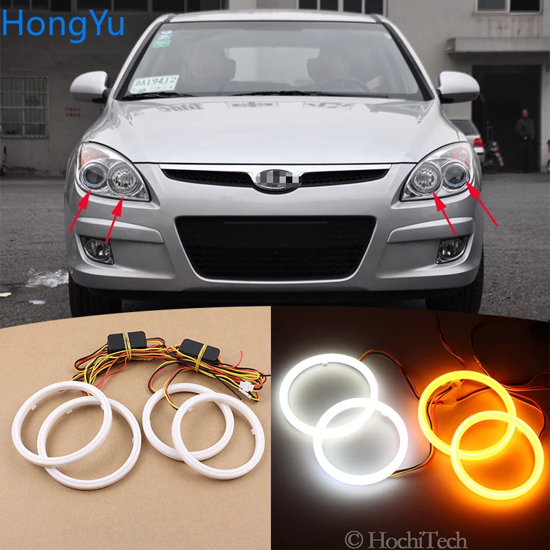 Двухцветсветильник светодиодный индикатор поворота Angel Eye для Hyundai i30 2008 2009 2010 2011