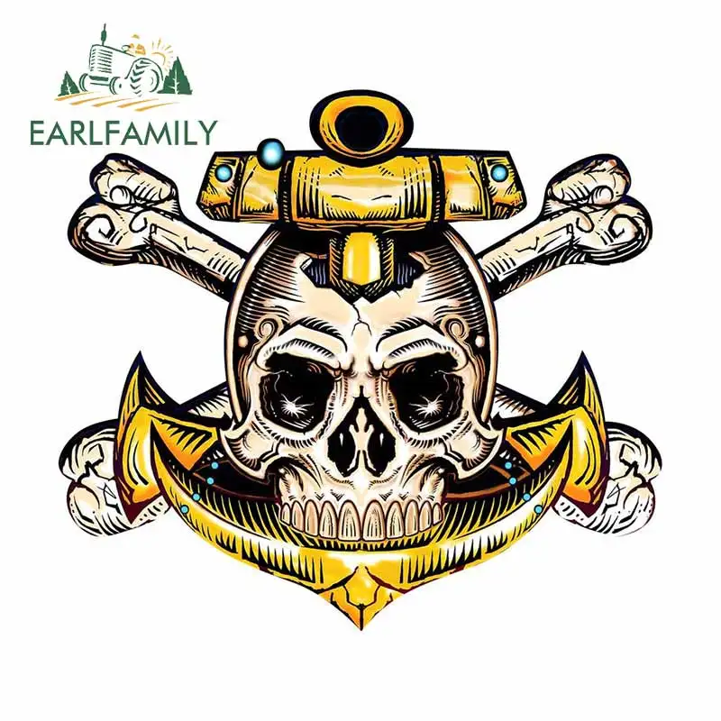 EARLFAMILY 13 см x 11 8 для якоря черепа железного лобового стекла виниловые наклейки на