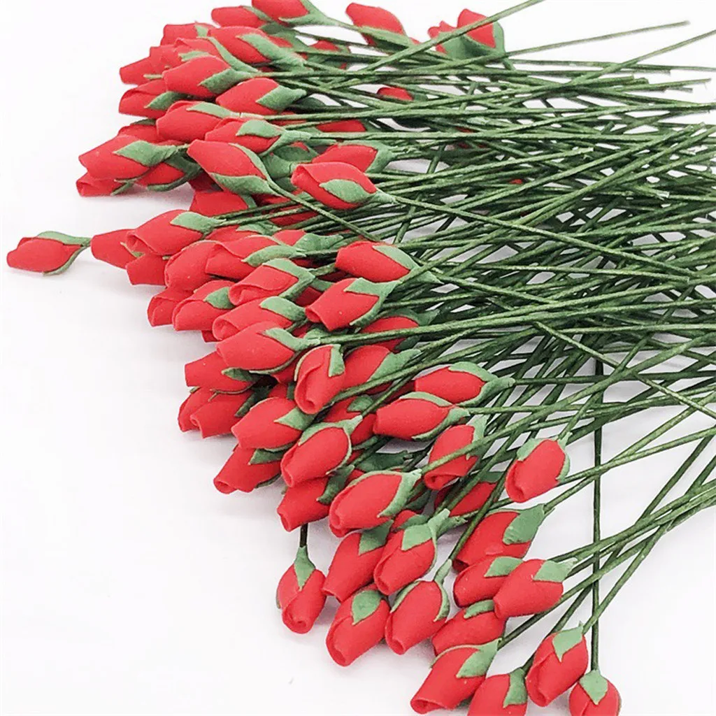 

COMPUDA 1/12 DIY Mini Artificial Flower Bouquet Simulation Dollhouse Toy 10 Pcs
