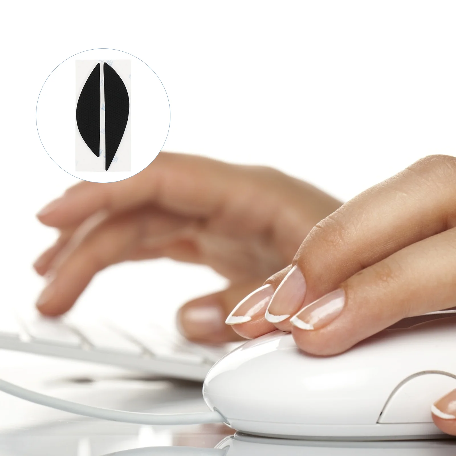 

1 пара, силиконовые наклейки DeathAdder