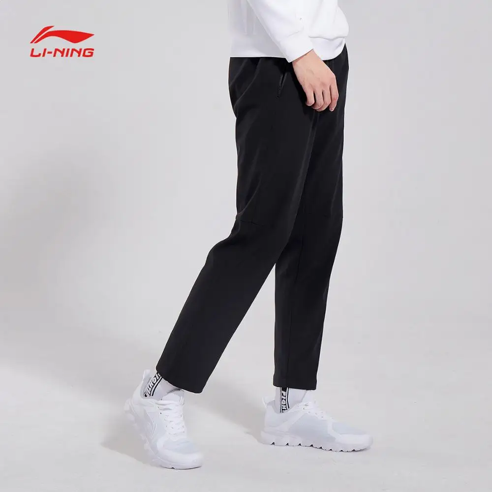 Мужские штаны для бега Li Ning теплые флисовые с подкладкой из 91.1% полиэстера 8.9%