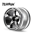 YEAHRUN металлический замок с Бусиной 2.2 дюймов колёсные диски Серебрянаячерная Ступица колеса для Axial Wraith 90048 TRX-4 110 детали для радиоуправляемых автомобилей на гусеничном ходу